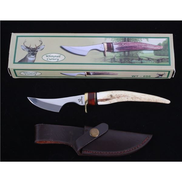 Whitetail Cutlery Antler Tine Trailing Point Knife