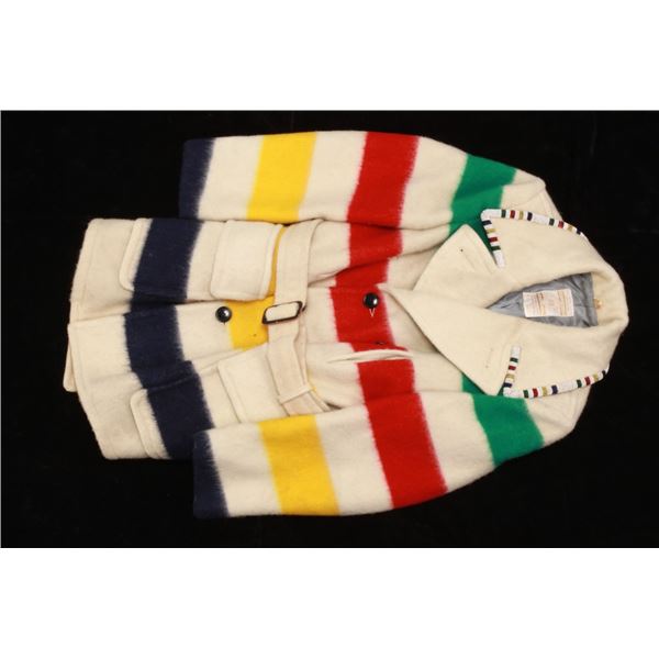 Hudson's Bay Point Blanket Coat w/ Beadwork 1950