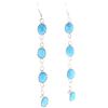 Image 4 : Navajo Sterling Silver & Turquoise Dangle Earrings