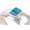 Image 10 : Navajo Turquoise Sterling Bracelet by C.J. Butler