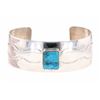 Image 1 : Navajo Turquoise Sterling Bracelet by C.J. Butler