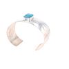 Image 4 : Navajo Turquoise Sterling Bracelet by C.J. Butler