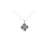 Clover Brown & White Diamond 14k Gold Necklace