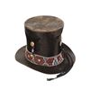 1850-70 Excelsior London Top Hat w/ Kiowa Beadwork