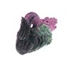 Image 13 : Ruby Zoisite Hand Carved Dragon Iguana Figurines