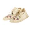 Image 2 : Crow Beaded Hide & Hard Sole Moccasins c. 1890-