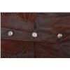 Image 6 : Tribe America Chocolate-Merlot Leather Jacket