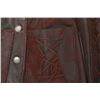 Image 7 : Tribe America Chocolate-Merlot Leather Jacket