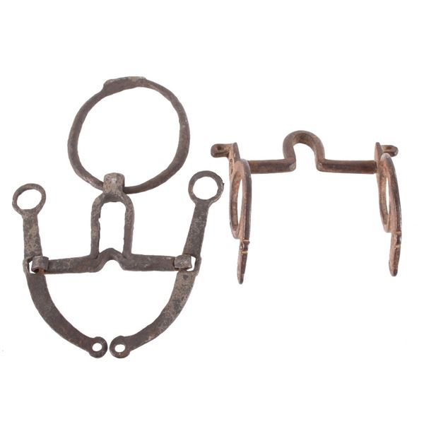 Early Handmade Spanish Vaquero Bridle Bits