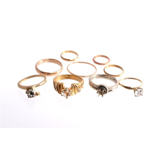 10-18 Karat Gold Rings Collection