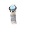 Image 7 : Navajo Larimar Sterling Bracelet by Alice Johnson