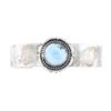 Image 9 : Navajo Larimar Sterling Bracelet by Alice Johnson