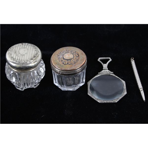 Sheffield Silver Vanity Jars & Articles Collection