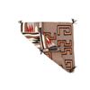 Image 10 : Navajo Banded Pictorial Salesman Sample Rug
