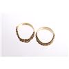 Image 2 : 14K Gold Vintage Half Mesh Chain Rings