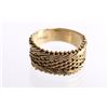 Image 7 : 14K Gold Vintage Half Mesh Chain Rings