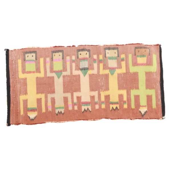 Navajo Yei Be Chei Polychrome Wool Rug c. 1950's