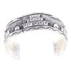 Image 2 : Old Navajo Storyteller Sterling Cuff by R. Begaye