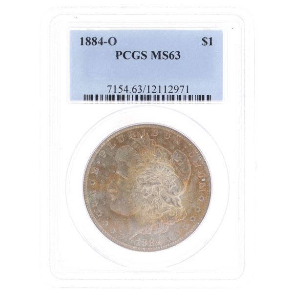 1884-O Morgan Silver Dollar PCGS MS63