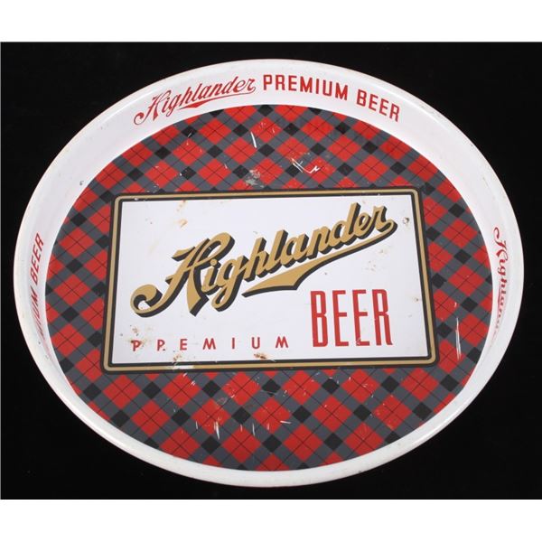 Highlander Premium Beer Tray Missoula Montana