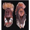 Image 1 : Native Americans Faces Wood Carvings By D. Hicks