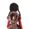 Image 6 : Cherokee Corn Husk Doll Beaded w/ Papoose c. 1900-