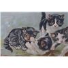 Image 4 : Victorian M Augusta Yard of Cats Chromolithograph