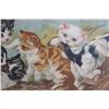 Image 6 : Victorian M Augusta Yard of Cats Chromolithograph