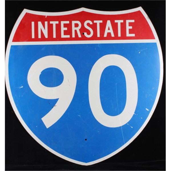 Montana Interstate 90 Highway Sign