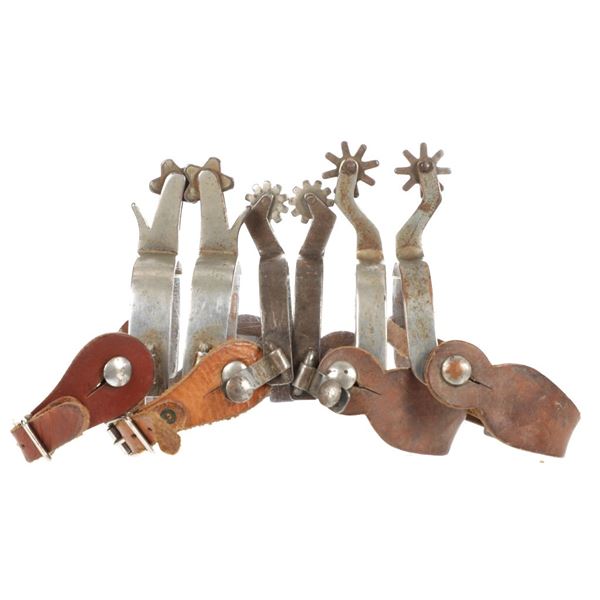 Western Drop Shank Spur Collection c. 1950's