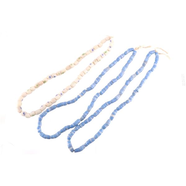 1800's African Sand Cast Trade Bead Necklaces
