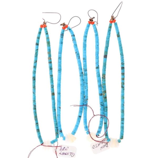 Santo Doming Jacla Turquoise & Moonstone Earrings