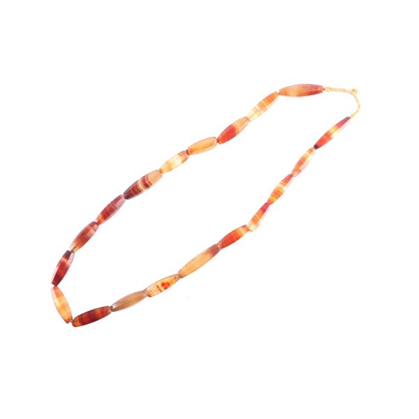 Faceted Carnelian Agate Trade Beads c. 1800