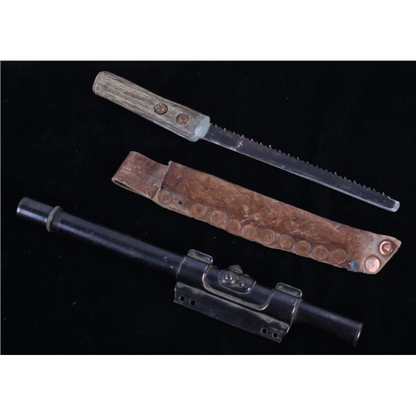 Early 1900's Trapper Telescopic Sight & Knife