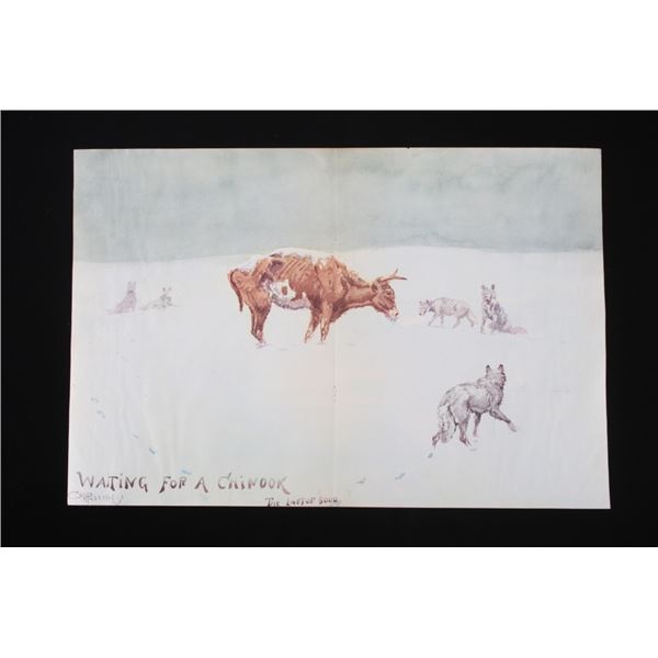 Charles M. Russell Double Sided Chromolithographs