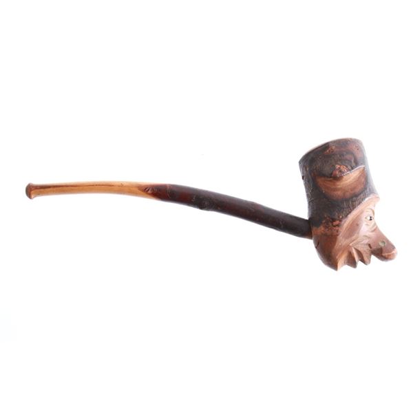 Hand Carved Forest Spirit Willow Branch Pipe