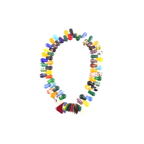 African Glass Trade Bead Mali Wedding Necklace