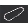 Image 1 : Silver Oblong Fluted Trade Beads Strand
