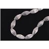 Image 4 : Silver Oblong Fluted Trade Beads Strand