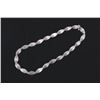 Image 5 : Silver Oblong Fluted Trade Beads Strand