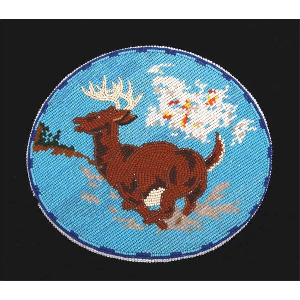 Montana Flathead Fully Beaded LARGE Belt Buckle