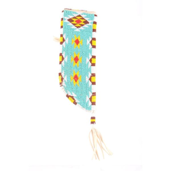 Rosebud Sioux Nation Beaded Knife Sheath c. 1950-