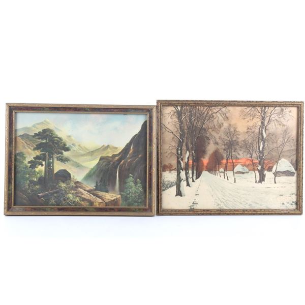 Early 1900's  Framed Landscape Prints