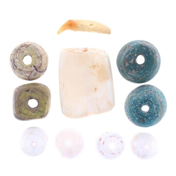 Ancient Hebron & Shell & Tooth Beads