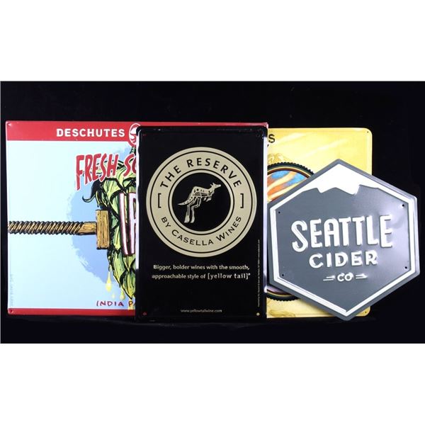 Domestic Brewery & Yellowtail Wine Sign Collection
