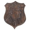Image 1 : Brass Portrait Shield of F. D. Roosevelt