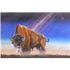 Image 2 : Buffalo & Milky Way Oil on Canvas Circa 2016