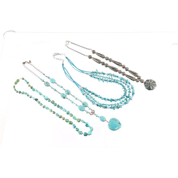 Collection Of Stone & Bead Necklaces