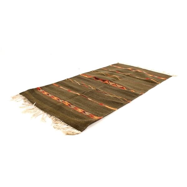 Zapotec Bandas Saltillo Pattern Wool Rug