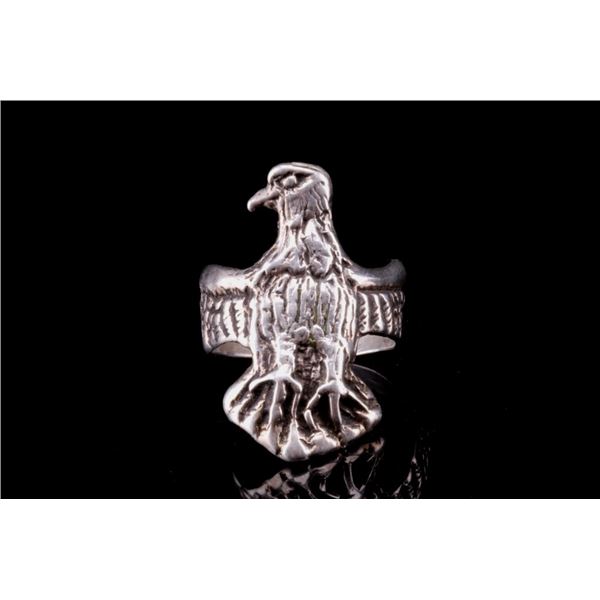 Navajo Sterling Silver Thunderbird Men's Ring